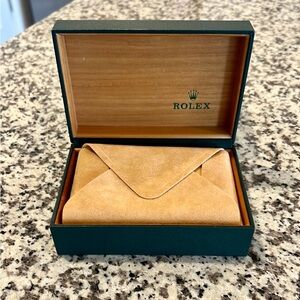 Rolex Green and Tan Display Box